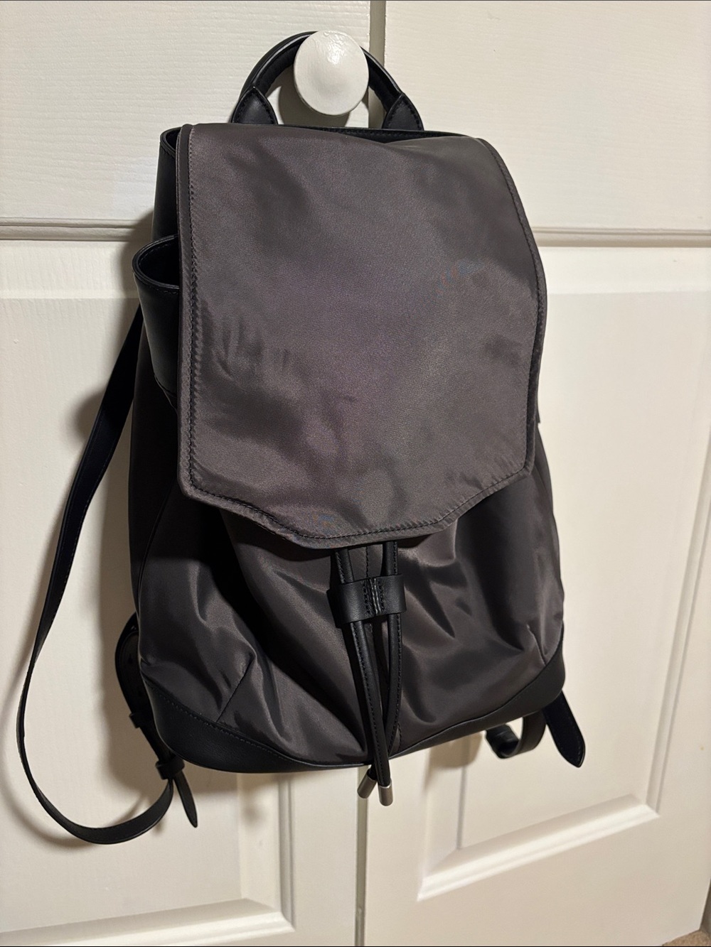 rag and bone Pilot Backpack Black Nylon Leather Trim